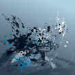 Abstract grunge background with spots and sprays