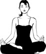 Woman zen meditation