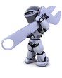 robot with wrench