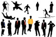 man's silhouettes man's silhouettes