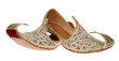 Traditional Arabic shoes over white Traditional Arabic shoes over white