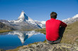 Enjoying the view of the Matterhorn Enjoying the view of the Matterhorn