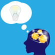Brain work  to a new idea