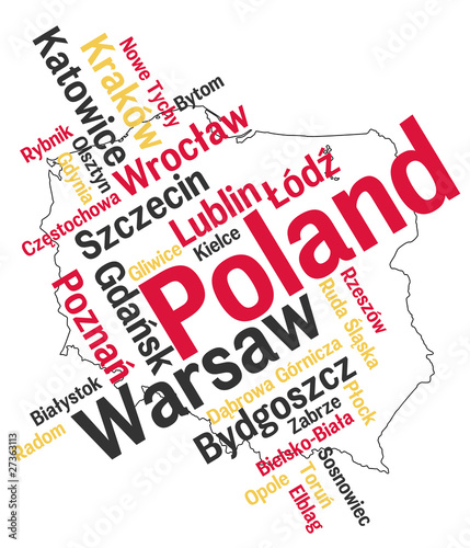 Poland+cities+map