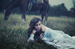 Photo: Fine art photo of a young beauty on the grass Fine art photo of a young beauty on the grass
