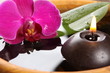 bougie et orchidée