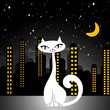 Vector: city cat city cat