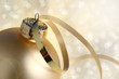 Gold Christmas Bauble and lights