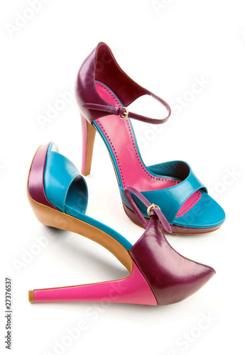 Photo: Beautiful three-colored shoes Beautiful three-colored shoes