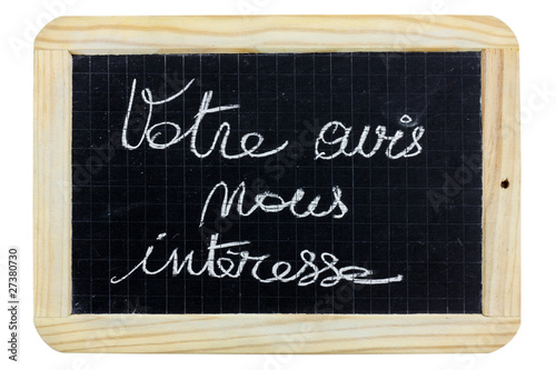 Photo : votre avis nous intéresse votre avis nous intéresse