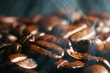 coffee in smoke