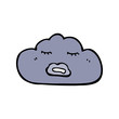 sad cloud cartoon