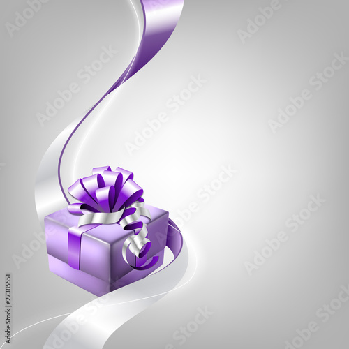Illustration: Geschenk mit Schleife Geschenk mit Schleife
