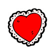 fancy heart cartoon