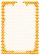 Frame with bee honeycombs Frame with bee honeycombs