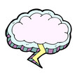 cartoon thundercloud icon