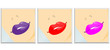 Set of lips
