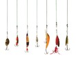 seven artificial angling baits
