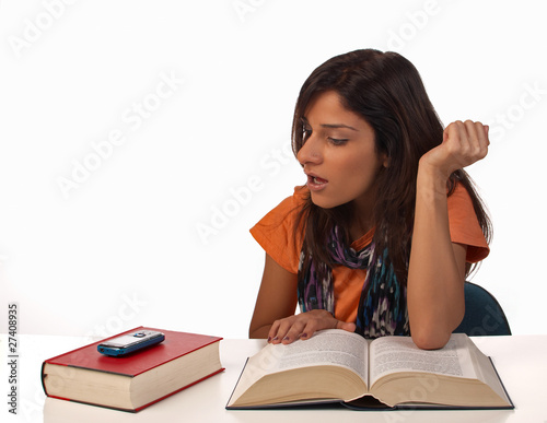 Photo: Distracted student Distracted student