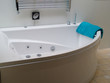 Bathtub jacuzzi in a modern trendy batroom