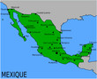 Carte des Villes Principales du Mexique