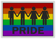 'Gay Pride' - photo realistic sign, isolated on white