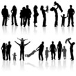 History of love in silhouettes
