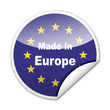 Pegatina MADE IN EUROPA con reborde