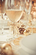 Beautiful gold place setting for Christmas Beautiful gold place setting for Christmas
