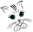 cute little innocent kitty
