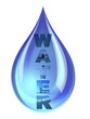 Drop and water