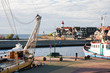 Harbor of Urk, a Dutch fishing village