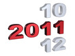 Big and red 2011 design with grey ten and eleven numbers