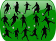 football with background - vector football with background - vector
