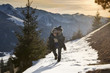 Huckepack durch den Schnee