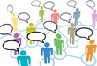 People talk social speech communication network connections