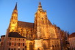 cathédrale de Prague (château) la nuit