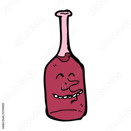 Wine Bottle Cartoon