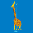 Giraffe mit Mikrofon