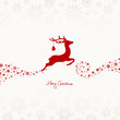 Flying Reindeer, Christmas Ball & Snowflakes