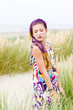 Model girl on the beach