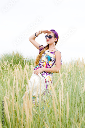 Photo: Model girl on the beach Model girl on the beach