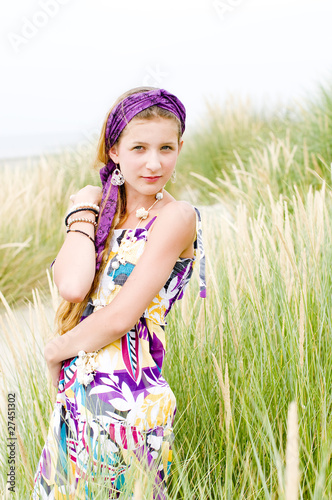 Photo: Model girl on the beach Model girl on the beach