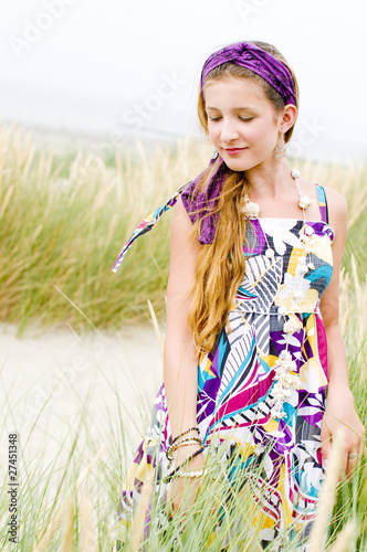 Photo: Model girl on the beach Model girl on the beach