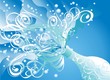 Abstract New Year's background of carbonated drink. Abstract New Year's background of carbonated drink.