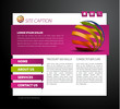 Modern web page template