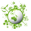 Ecology green planet vector concept background Ecology green planet vector concept background