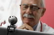 Smiling Doctor using webcam
