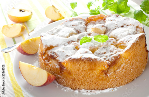 Foto: frischer Apfelkuchen frischer Apfelkuchen