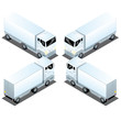 Camions Routiers Blocus 3D Logistique